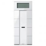 کليد هوشمند 8پل ترموستاتیک مجهز به گیرنده IR سيستم M سفید Schneider اشنایدر MTN6214-0319