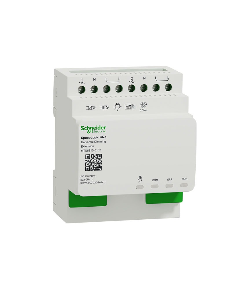 کنترلر هوشمند دیمر 2 کاناله 350 وات Extension اشنایدر سری ماژولار SpaceLogic MTN6810-0102